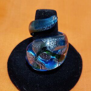 Glass Swirl Ring.